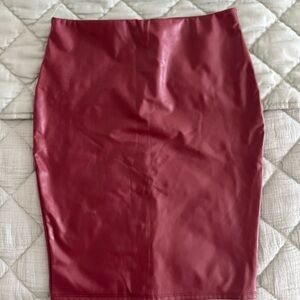 Elegant Red Women's Skirt